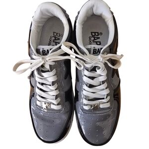 Bape "GOOSE" SZ. 9.5 BLACK/WHITE sneakers